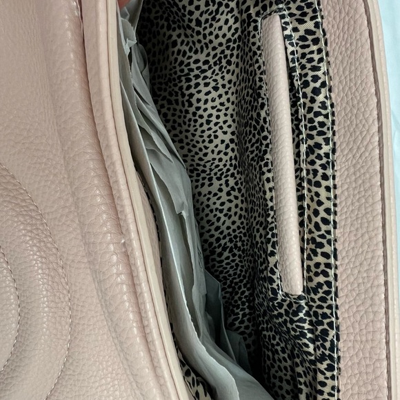 NWT BP light pink clutch with tortoise pattern handle. - Picture 6 of 7